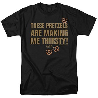 Seinfeld Pretzels Thirsty Short Sleeve Adult T-shirt
