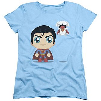 Superman Cute Superman Short Sleeve Womens T-shirt