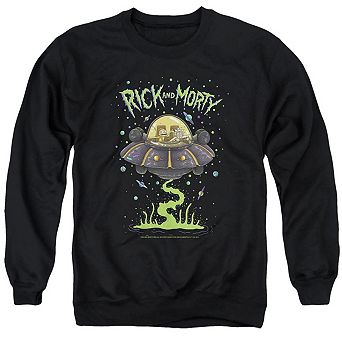 Rick And Morty Drunk Rick Ship Adult Crewneck Sweatshirt