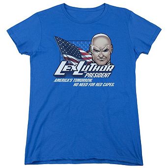 Superman Lex For President Short Sleeve Womens T-shirt