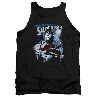 Superman Protect Earth Adult Tank Top