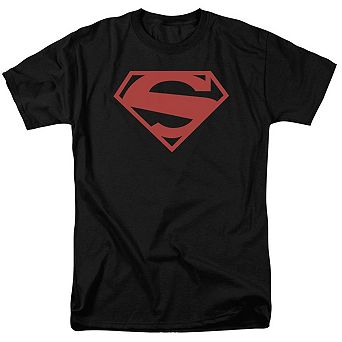 Superman 52 Red Block Short Sleeve Adult T-shirt