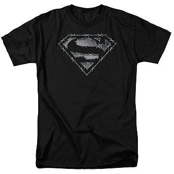Superman Barbed Wire Short Sleeve Adult T-shirt