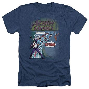 Superman Quick Change Adult Heather T-shirt