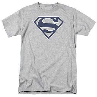 Superman Navy & White Shield Short Sleeve Adult T-shirt