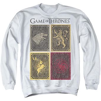 Game Of Thrones House Squares Adult Crewneck Sweatshirt
