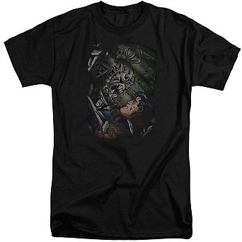 Superman Epic Battle Short Sleeve Adult Tall T-shirt