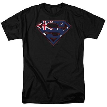 Superman Australian Shield Short Sleeve Adult T-shirt