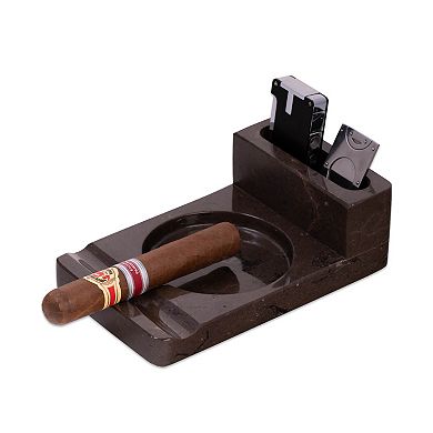 Bey-Berk Leon Marble Ashtray & Storage