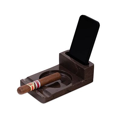 Bey-Berk Leon Marble Ashtray & Storage