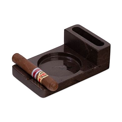 Bey-Berk Leon Marble Ashtray & Storage