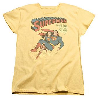 Superman 57 Cover Short Sleeve Womens T-shirt