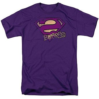 Superman Bizarro Logo Distressed Short Sleeve Adult T-shirt