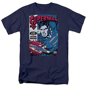 Superman Action Packed Short Sleeve Adult T-shirt