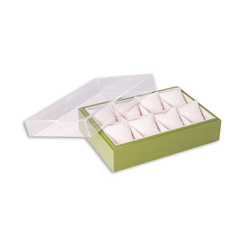 Bey-Berk Esme Eight Watch Box, Yellow