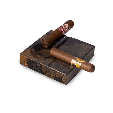 Bey-Berk Dylan Two Cigar Marble Ashtray