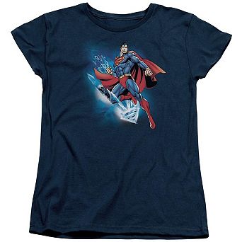 Superman Crystallize Short Sleeve Womens T-shirt