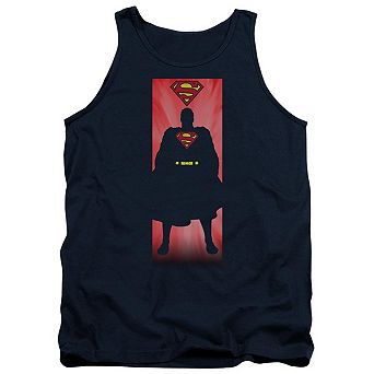 Superman Block Adult Tank Top