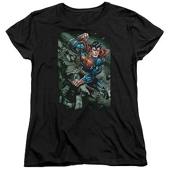 Superman Indestructible Short Sleeve Womens T-shirt