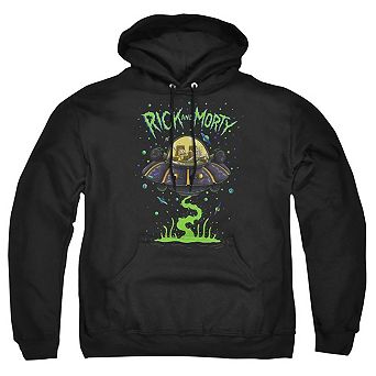Rick And Morty Ufo Adult Pull Over Hoodie