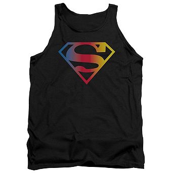 Superman Gradient Superman Logo Adult Tank Top