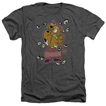 Scooby Doo Being Watched Adult Heather T-shirt