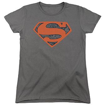 Superman Vintage Shield Collage Short Sleeve Women´s T-Shirt