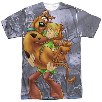 Scooby Doo Scooby And Shaggy Short Sleeve Adult Poly Crew T-shirt
