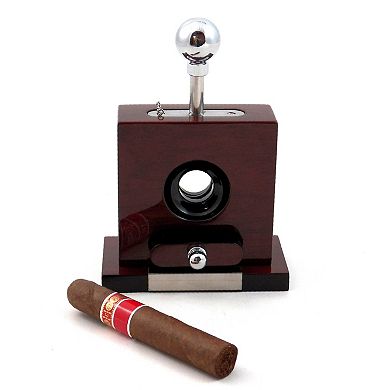 Bey-Berk Henry Wood Table Top Cigar Cutter