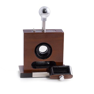 Bey-Berk Henry Wood Table Top Cigar Cutter