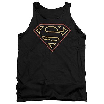 Superman Colored Shield Adult Tank Top