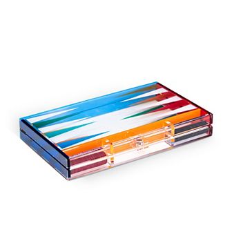 Bey-Berk Emmy Acrylic Backgammon Set