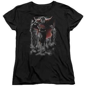 Superman Above The Clouds Short Sleeve Womens T-shirt