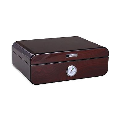Bey-Berk Gerard 40 Cigar Walnut Humidor