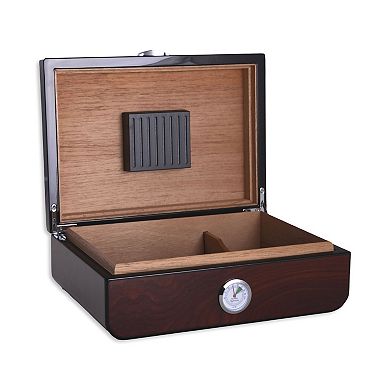 Bey-Berk Gerard 40 Cigar Walnut Humidor