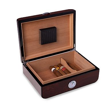 Bey-Berk Gerard 40 Cigar Walnut Humidor