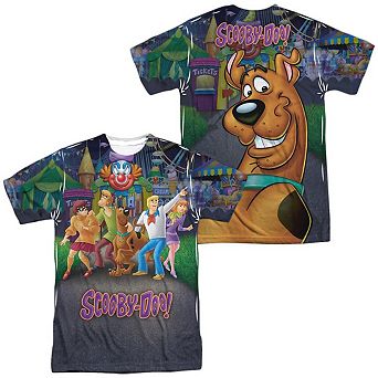 Scooby Doo Amusement Park Short Sleeve Adult Poly Crew T-shirt