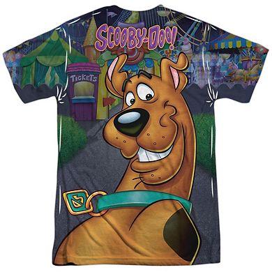 Scooby Doo Amusement Park Short Sleeve Adult Poly Crew T-shirt