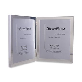 Bey-Berk Clement Silver Plated Double 8"x10" Frame