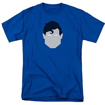 Superman Head Short Sleeve Adult T-shirt