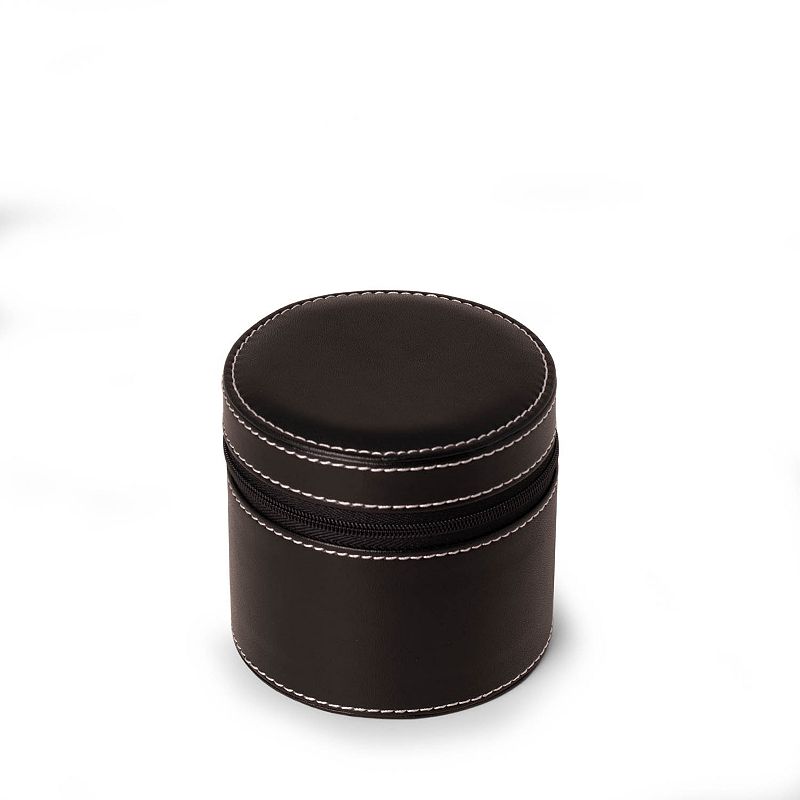 Bey-Berk Landon Leather Watch Case, Black
