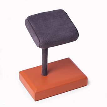Bey-Berk William Saddle Brown Single Watch Display Stand