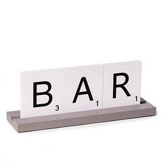 Bey-Berk BAR Scrabble Design Sign