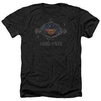 Superman Nerd Rage Adult Heather T-shirt
