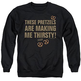 Seinfeld Pretzels Thirsty Adult Crewneck Sweatshirt