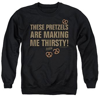Seinfeld Pretzels Thirsty Adult Crewneck Sweatshirt