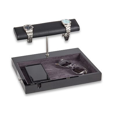 Bey-Berk Laurence Valet with Wireless Charger
