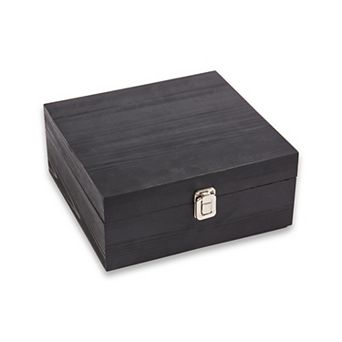 Bey-Berk Boulevardier Set with Two Whiskey Glasses, 12 Whiskey Stones, Cigar Torch, Ashtray & Cutter