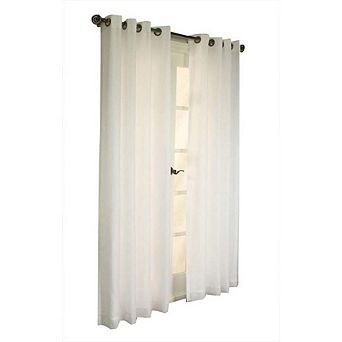 Rhapsody Lined European Voile Grommet Curtain Panel