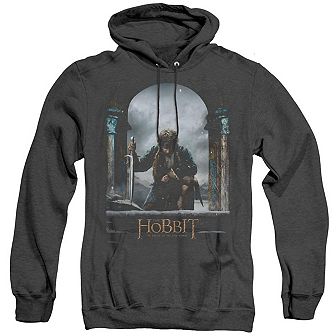 Hobbit Bilbo Poster Adult Heather Hoodie
